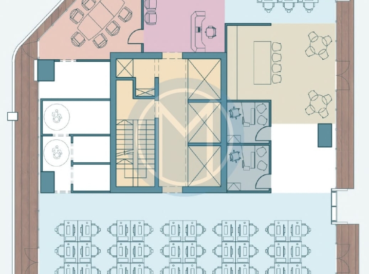 365 SQM Office To Let in Ta' Xbiex - Plan