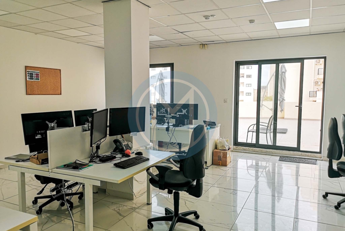 Sliema Office With Terrace To Let