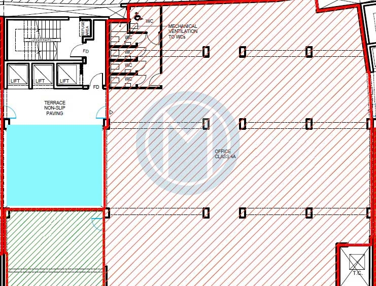 Offices To Let in Mriehel - Plan