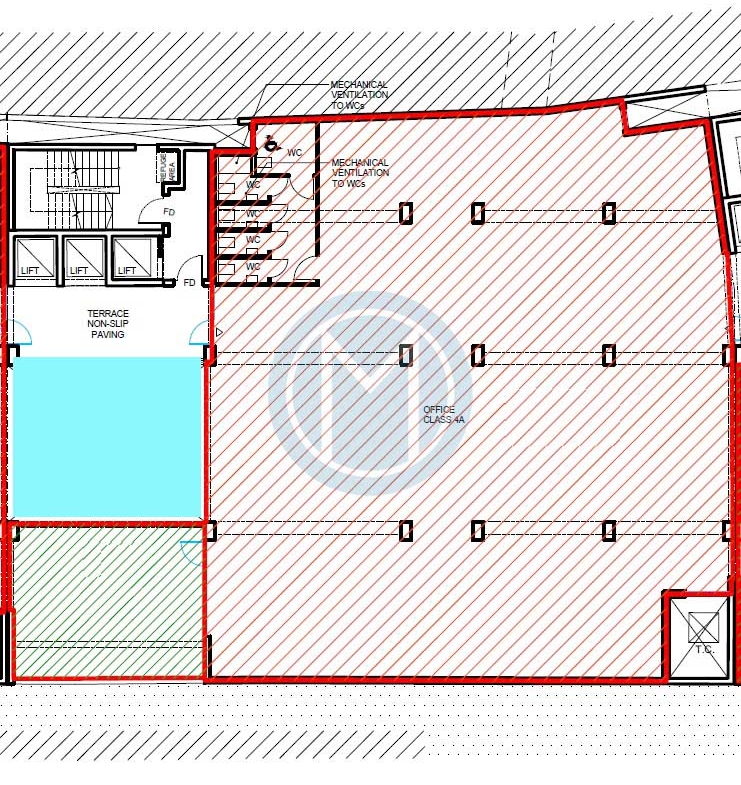 Offices To Let in Mriehel - Plan