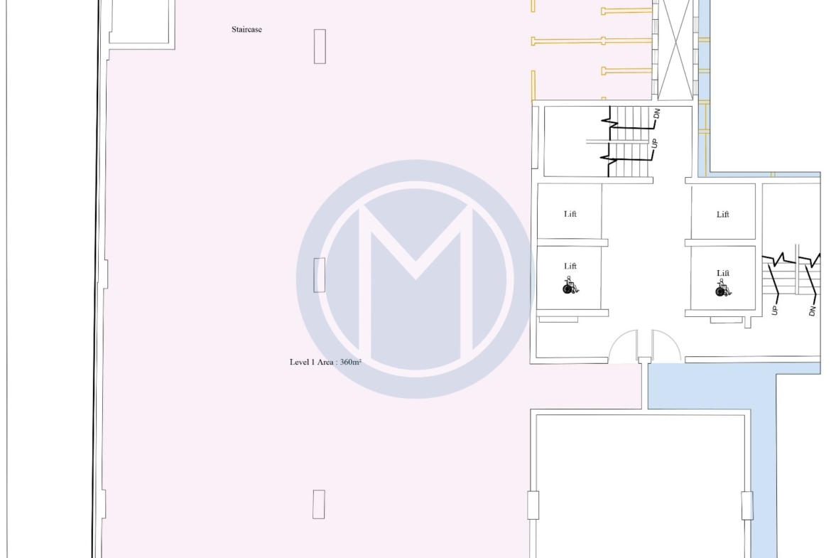 360 SQM St Julian's Office To Let - Plan